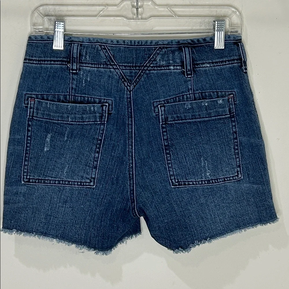 ANTHROPOLOGIE PILCRO The Wanderer Denim Button Front Shorts Size 26 - Picture 3 of 15